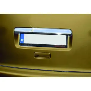 Modanatura cromata sopra la targa (1 porta, acciaio inox) foto 2
