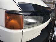 Volkswagen T4 Caravelle/Multivan 1990–2003 Palpebre Fari Cofano Inclinato (2 pz) Nero Lucido foto 2