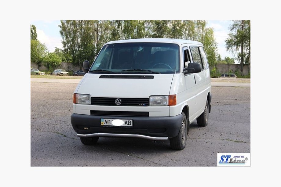 Volkswagen T4 Caravelle/Multivan 1990–2003 Protezione anteriore inferiore barra singola Wave ST007 (acciaio inox) Foto 2