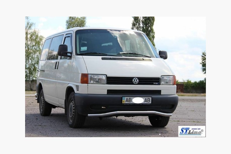 Volkswagen T4 Caravelle/Multivan 1990–2003 Protezione anteriore inferiore barra singola Wave ST007 (acciaio inox) Foto 3