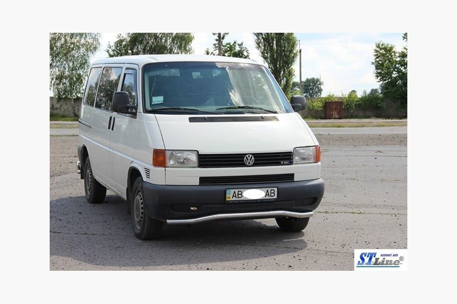Volkswagen T4 Caravelle/Multivan 1990–2003 Protezione anteriore inferiore barra singola Wave ST007 (acciaio inox) Foto 6