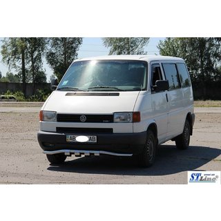 Protezione anteriore con griglia ST010 (acciaio inox) Volkswagen T4 Transporter 1990-2003 foto 3