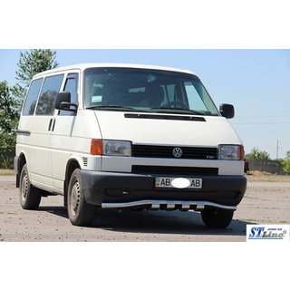 Protezione anteriore con griglia ST010 (acciaio inox) Volkswagen T4 Transporter 1990-2003 foto 4