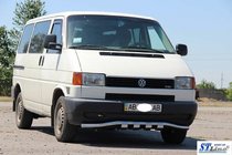 Volkswagen T4 Caravelle/Multivan 1990–2003 Protezione anteriore con griglia ST010 (acciaio inox) foto 4