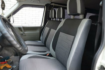 Volkswagen T4 Caravelle/Multivan 1990–2003 Coprisedi Auto (Similpelle↗Tessuto, Premium) Sedili anteriori 2↗1 foto 1