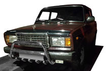 VAZ 2107 1982-2012 Paraurti Anteriore WT003 (42mm, Acciaio Inox) foto 1