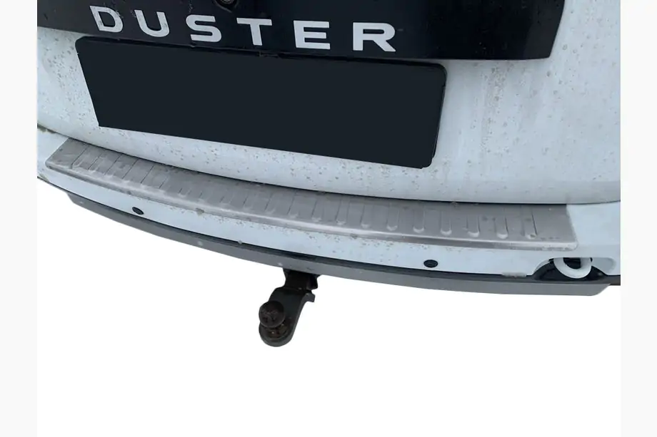 Renault Duster 2008–2017 Protezione paraurti posteriore Carmos V1 con bordo (acciaio inox) Foto 6