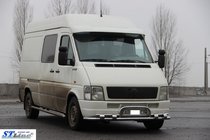 Volkswagen LT 1995-2006 Protezione Anteriore ST020 Acciaio Inox foto 3