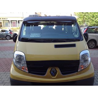 Visiera parabrezza (nero lucido, 5mm) Nissan Primastar 2002-2014 foto 3