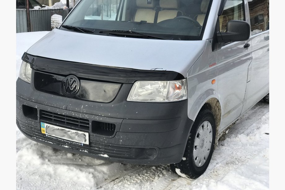 Volkswagen T5 Transporter 2003-2010 Copertura invernale per griglia Opaco con Isolamento Foto 3