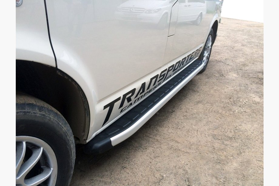 Volkswagen T6 2015-2024 Pedane Laterali Fullmond (2 pz, Alluminio) Image