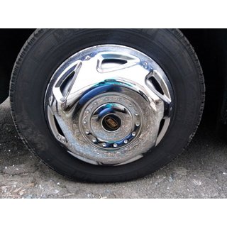 Copricerchi in acciaio inox OEM (2 anelli, 4 pz) foto 3