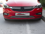 Opel Astra K 2016-2021 Coperture paraurti anteriore in acciaio inox (3 pz) foto 1
