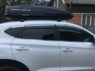Hyundai Tucson TL 2016-2021 Deflettori finestrini con profilo cromato (6 pz, Niken) foto 1