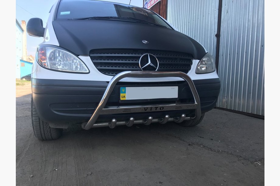 Mercedes Vito W639 2004-2014 Protezione Anteriore 60mm Acciaio Inox Image