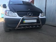 Mercedes Vito W639 2004-2014 Protezione Anteriore 60mm Acciaio Inox foto 1