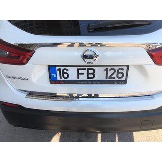 Protezione Paraurti Posteriore Carmos (2017-2021, Acciaio Inox) Nissan Qashqai 2014-2021 foto 3