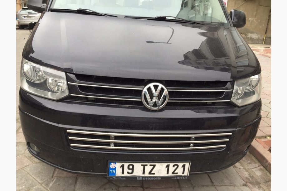 Volkswagen T5 2010-2015 Inserto griglia paraurti in acciaio inox Image