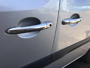 Renault Kangoo 2008–2020 Coperture maniglie porta in acciaio inox 3 pz, Carmos - Acciaio Turco foto 1