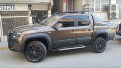 Volkswagen Amarok 2010-2022 Pedane Laterali RedLine Black (2 pz, Alluminio) foto 1