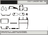 Mitsubishi Colt 1992-1996 Offerta! Coperture cruscotto (effetto carbonio) foto 1