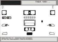 Skoda Fabia 2000-2007 Offerta! Inserti cruscotto (Effetto Legno Scuro) foto 1