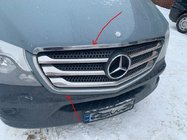 Mercedes Sprinter W906 2006–2018 Cornice griglia (2013↗, acciaio inox) Carmos - Acciaio Inox Turco foto 1
