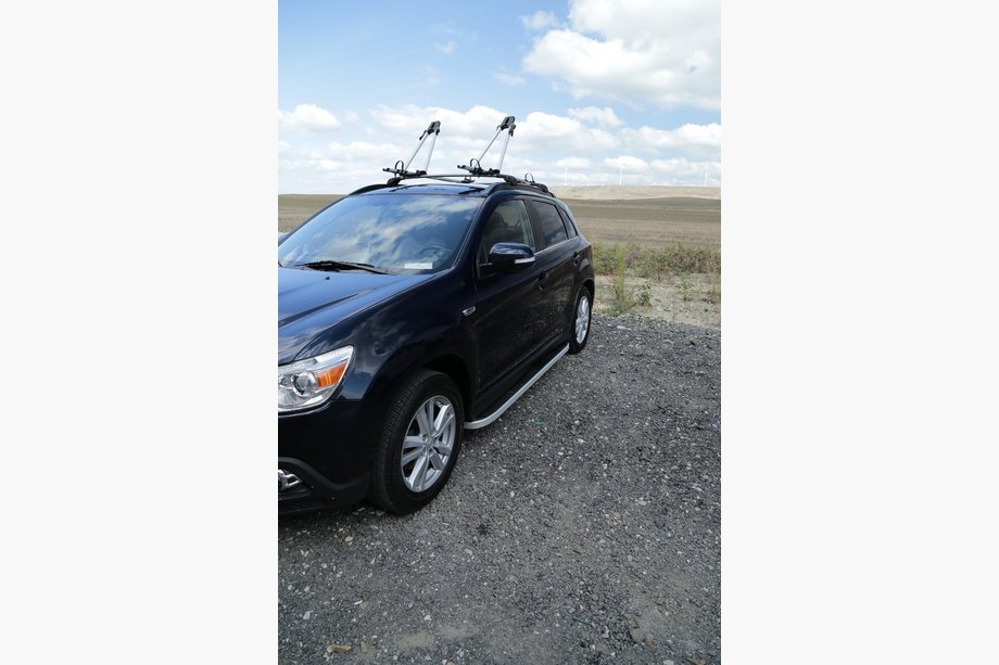 Mitsubishi Outlander 2006-2012 Pedane Laterali Tayga Grey (2 pz, Alluminio) Foto 3