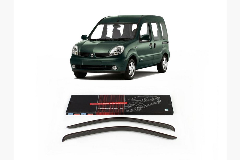 Renault Kangoo 1998-2008 Deflettori per finestrini 8 cm (2 pz, Sunplex) Image