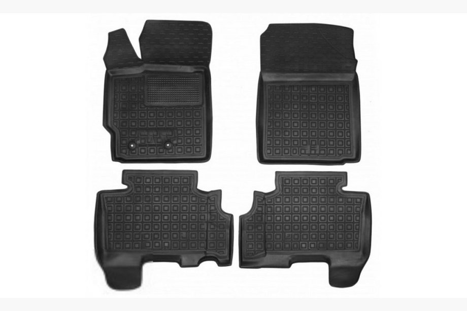 Toyota Yaris 2006-2011 Tappetini in gomma con bordo (Autogumm) Image