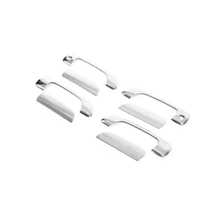 Coperture Maniglie Porta Cromate (8 pz, Plastica) foto 2
