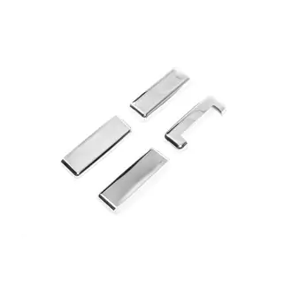 Coperture Maniglie Cromate (4 pz, Acciaio Inox) Ford Transit 1991-2000 foto 3