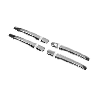 Coperture Maniglie Porta Cromate (4 pz, Acciaio Inox) Mercedes E-class W124 1984–1997 foto 4