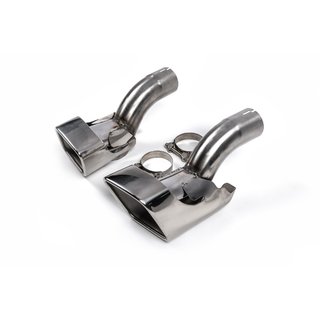 Terminali di scarico V1 (2 pz, acciaio inox) foto 1