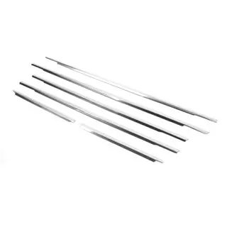 Modanature inferiori finestrini acciaio inox (6 pz) foto 2
