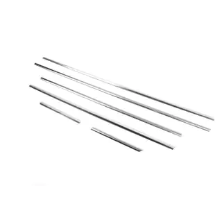 Modanature inferiori finestrini acciaio inox (6 pz) BMW X5 E70 2007-2013 foto 2