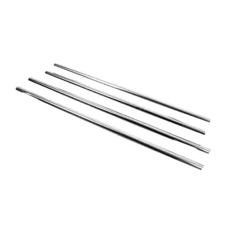 Cornici finestrini acciaio inox (4 pz) foto 2
