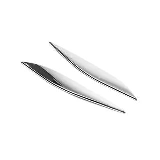 Palpebre cofano cromate (sopracciglia fari) BMW 3 Series E90/E91 2005-2011 foto 2