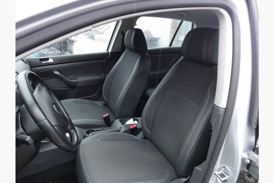 Volkswagen Golf 5 2003-2009 Coprisedi Auto (Similpelle↗Tessuto, Premium) Foto 5