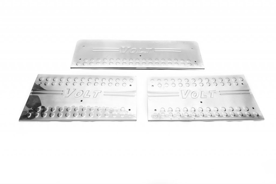 Volkswagen LT 1995-2006 Battitacco interni OmsaLine (3 pz, acciaio inox) Image