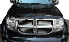 Dodge Nitro 2006-2011 Modanature cromate per griglia (acciaio inox) foto 1