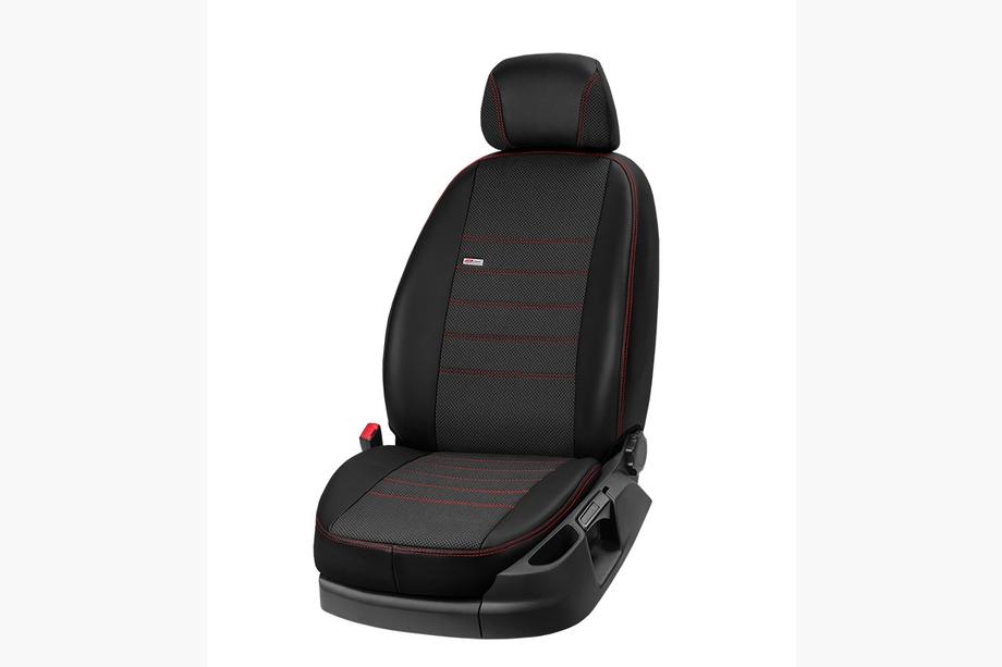 Citroen Jumpy 2007–2017 Coprisedi Auto Ecopelle+Tessuto+Alcantara Eco Comfort (3 File) Foto 1