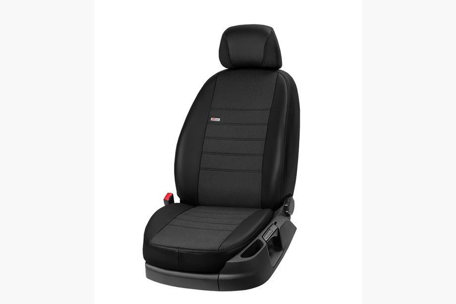 Citroen Jumpy 2007–2017 Coprisedi Auto Ecopelle+Tessuto+Alcantara Eco Comfort (3 File) Foto 2