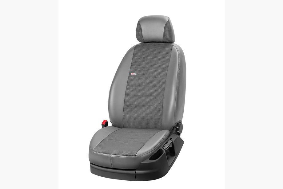 Citroen Jumpy 2007–2017 Coprisedi Auto Ecopelle+Tessuto+Alcantara Eco Comfort (3 File) Foto 3
