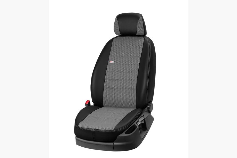 Citroen Jumpy 2007–2017 Coprisedi Auto Ecopelle+Tessuto+Alcantara Eco Comfort (3 File) Foto 5
