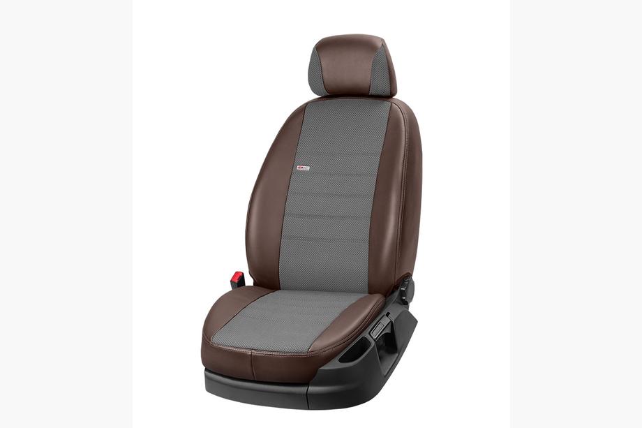 Citroen Jumpy 2007–2017 Coprisedi Auto Ecopelle+Tessuto+Alcantara Eco Comfort (3 File) Foto 7