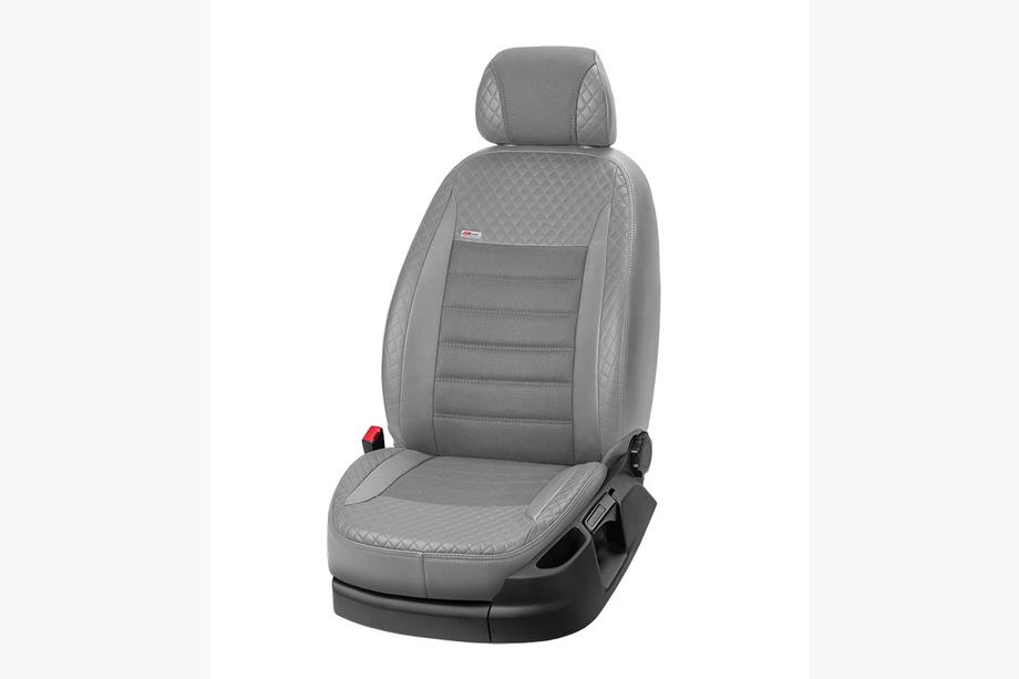 DAF CF 2000-2013 Coprisedi Auto Ecopelle+Tessuto+Alcantara Vip Elite 2020 (Anteriori) Foto 2