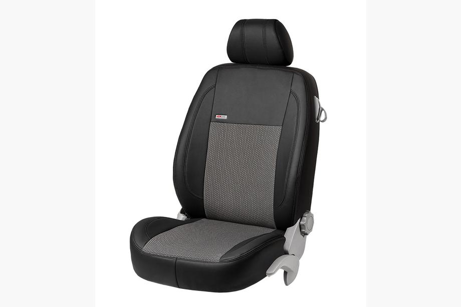 Renault Master 2011-2023 Coprisedi Auto Ecopelle+Tessuto+Alcantara VIP Elite (Anteriori) Foto 9