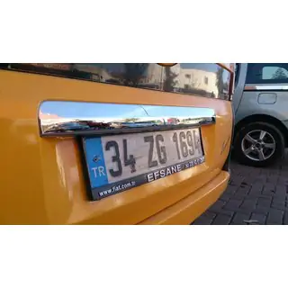 Modanatura cromata sopra la targa (acciaio inox) foto 3