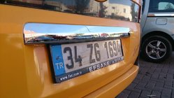 Citroen Nemo 2007-2017 Modanatura cromata sopra la targa (acciaio inox) foto 2